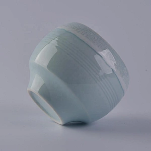 Wholesales China blue candle ceramic bowl 6oz 8oz 10oz