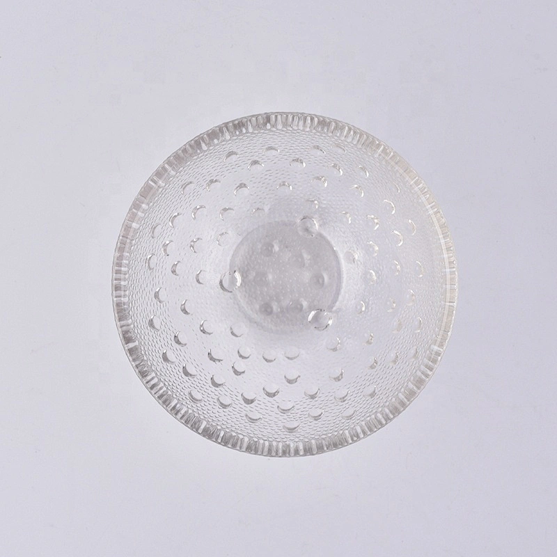 Wholesale round glass candle vessel for home decoration