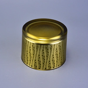 Sunny custom golden glass candle holder vessel 8oz 10oz 12oz