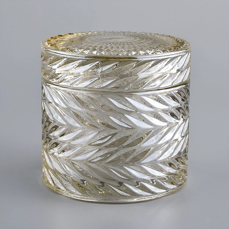 Unique Design Glass Candle Jar With Lids For Candle Making