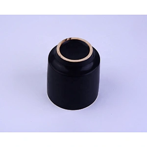 Sunny new design black frosted Ceramic Candle jars wholesales