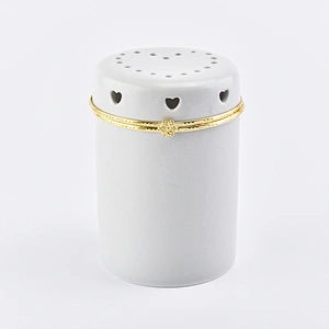 Heart shape ceramic candle holders for home decor scented candle