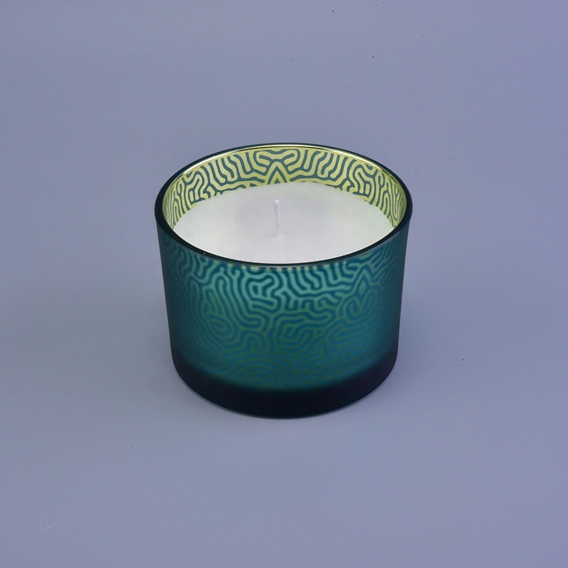 12oz 16oz Wholesales matte laser custom glass candle holder for candle making