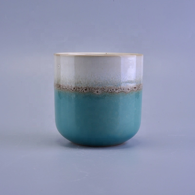 Customized tea light ceramic jar candle wholesales
