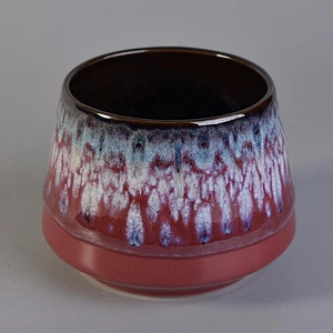Hot sales home decoration ceramic candle holders wholesales 10oz 16oz