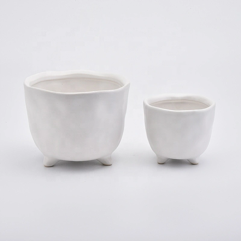 Standing white tea light candle jar home decoration