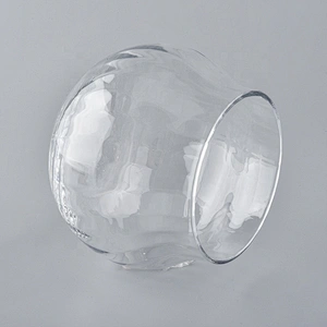 Hand Blown Glass Candle Container