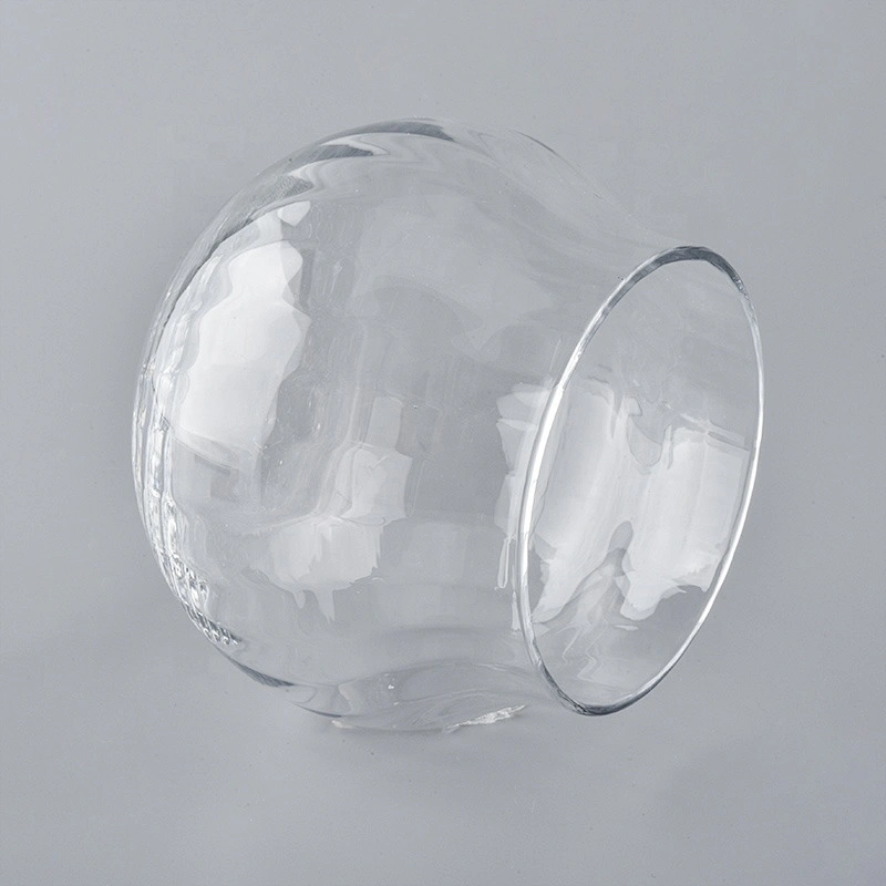 Hand Blown Glass Candle Container