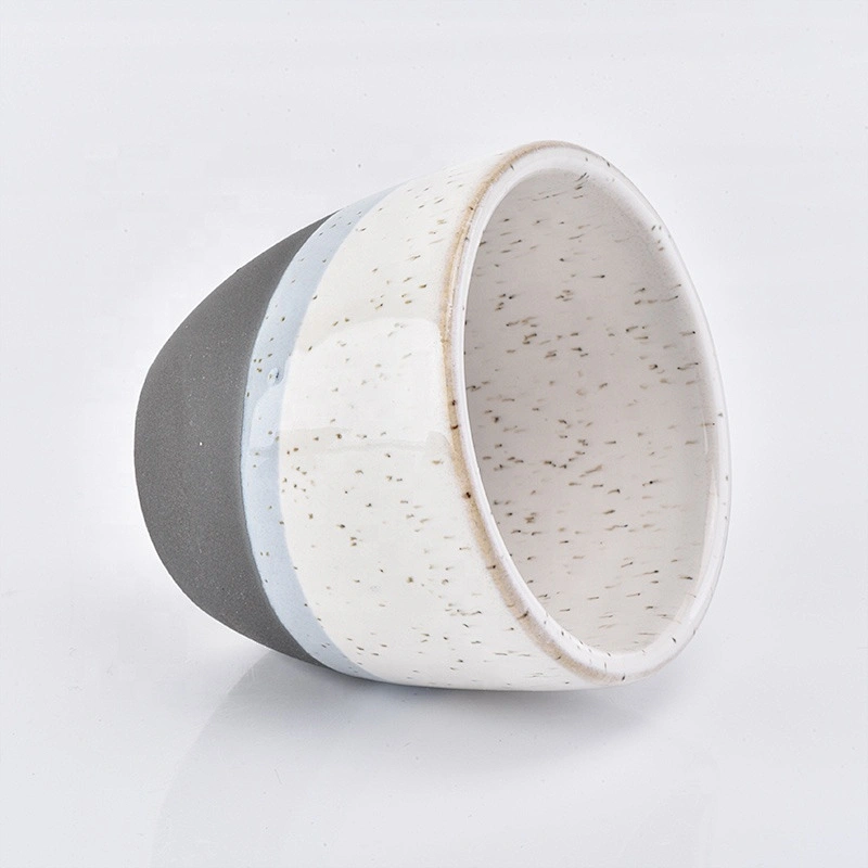 40ml Frosted tea light ceramic candle jars