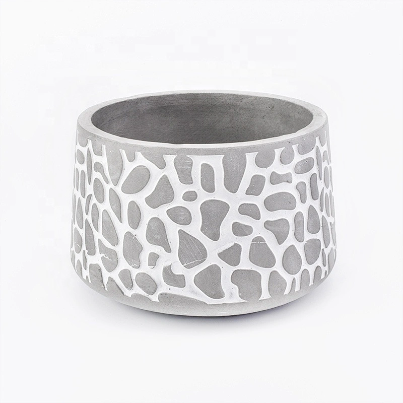 800ml Wholesales grey votive cement Candle container