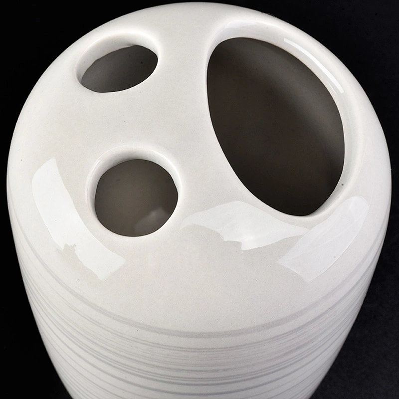 glazing ceramic glass bath accessories sets ceramic bottle toothbrush holder