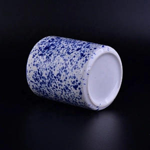 Wholesales Custom made cylinder ceramic candle jars