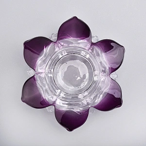 Lotus tealight candle holders from Sunny Glassware