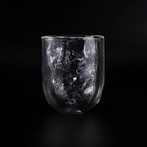 Unique Double Walled Glass Cup For Juice