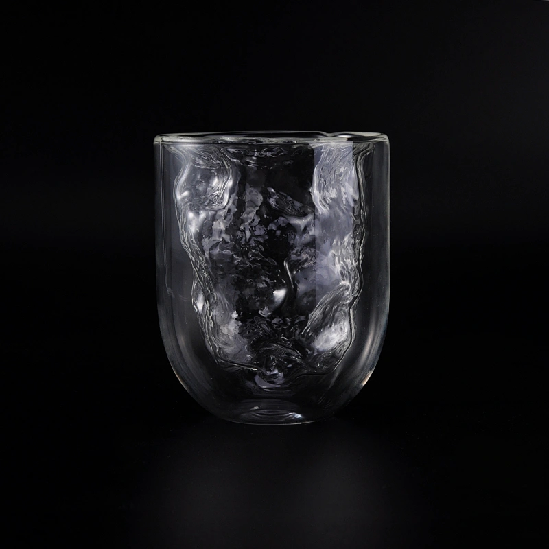 Unique Double Walled Glass Cup For Juice