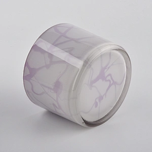 Unique decoration 12oz glass candle jars