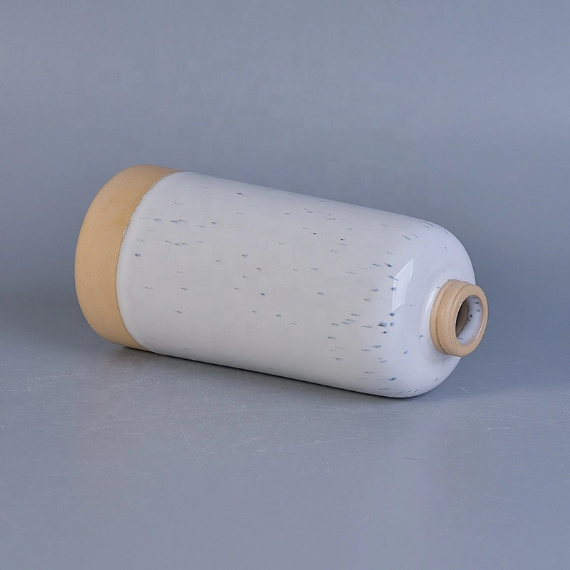 Custom luxury white reed diffuser ceramic bottles