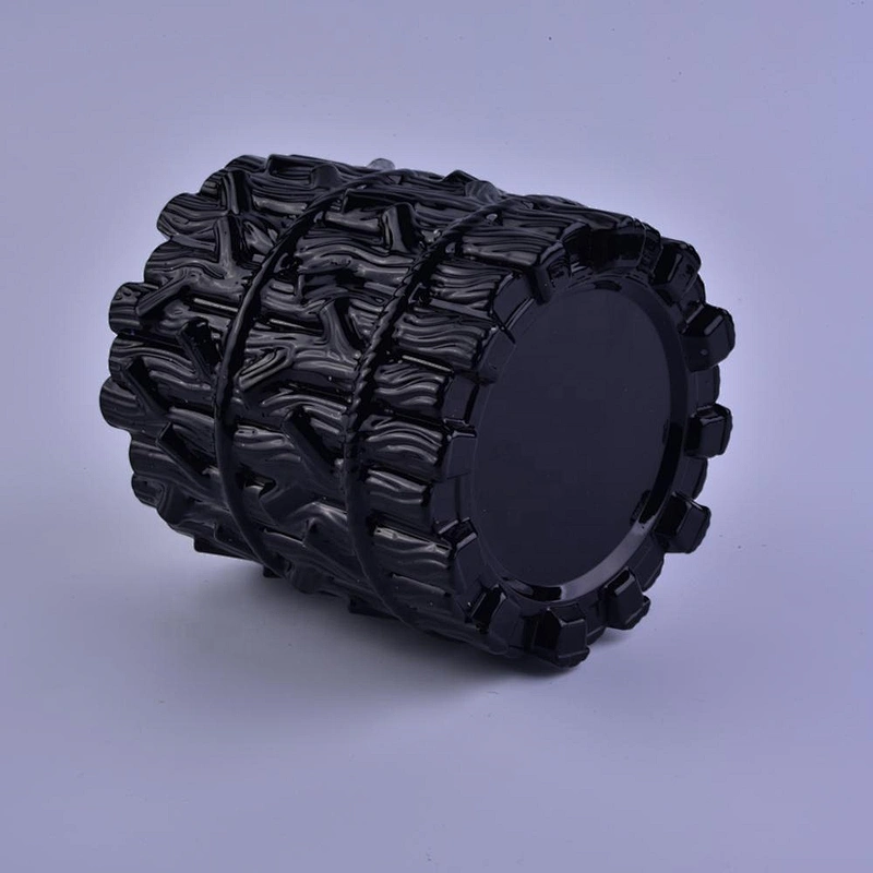 Luxury black tree design glass candle jar bulk 8oz 10oz 12oz