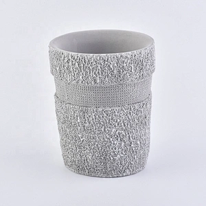 Luxury grey cement bathroom accessories four sets hotel home use