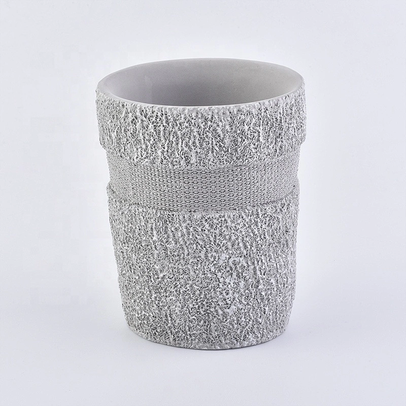 Luxury grey cement bathroom accessories four sets hotel home use