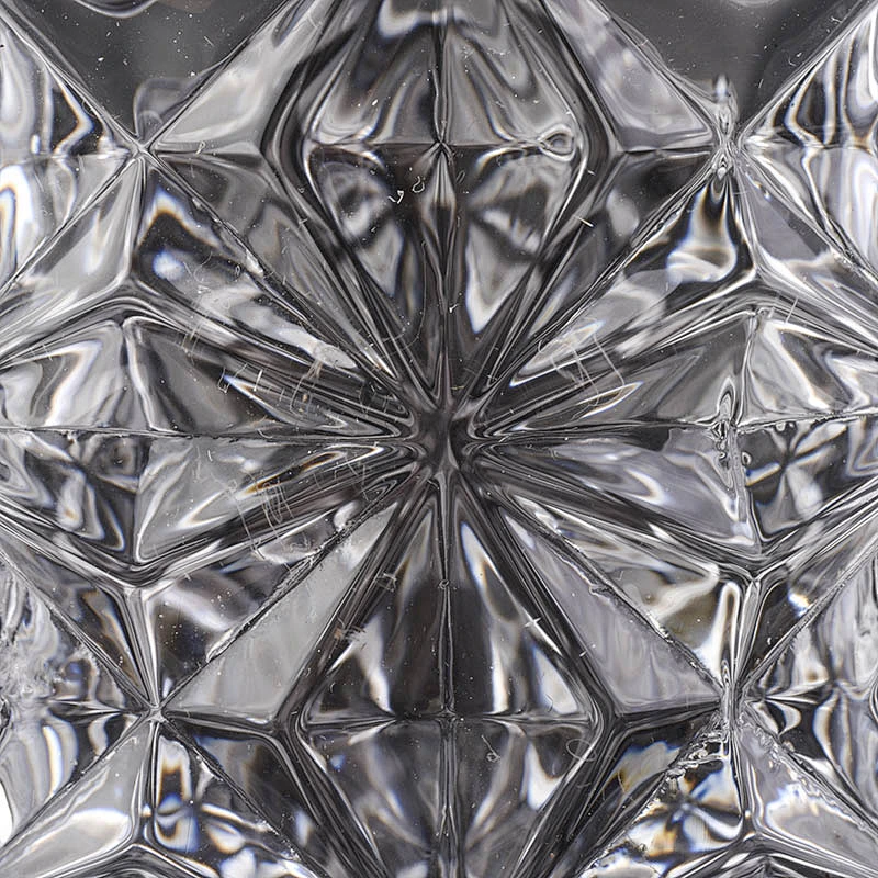 Luxury Diamond Geo Cut Cylinder Glass Candle Jars
