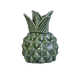 Sunny Wholesales pineapple empty ceramic candle vessels with lids
