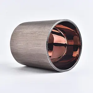 hot sales 10oz leather glass candle holder