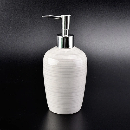 glazing ceramic glass bath accessories sets ceramic bottle lotion dispenser