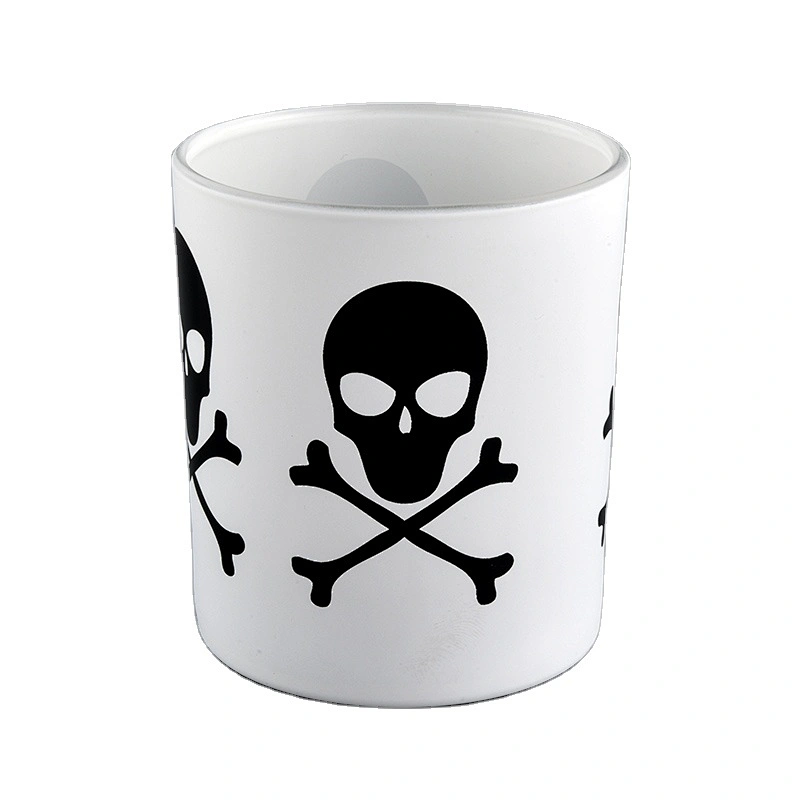 300ml matte white glass candle jar holders home decoration