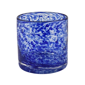 Sunny luxury blue crystal votive glass candle holders 10oz 20oz