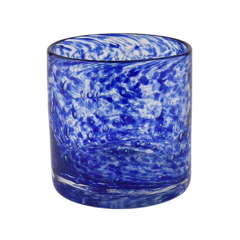 Sunny luxury blue crystal votive glass candle holders 10oz 20oz