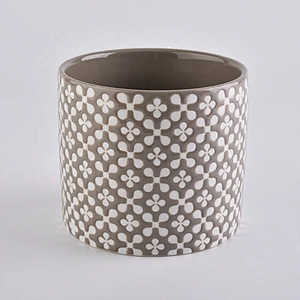 Cylinder menorah coloured candle jar home decoration