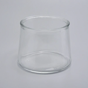 Round bottom glass candle vessels from Sunny Glassware