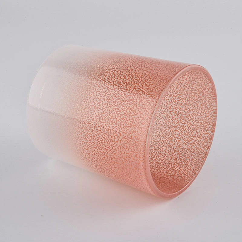 new luxury colorful glass candle jar