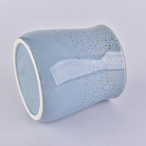 Wholesales glazed luxury ceramic candle jars 10oz 12oz