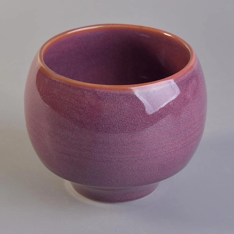 Wholesales color candle ceramic holder 16 ounce
