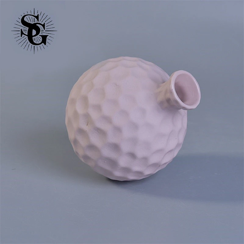 Sunny white round ceramic diffuser bottle made in China with top sale