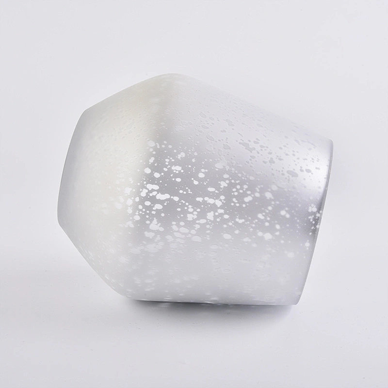 Mercury stemless glass candle holders