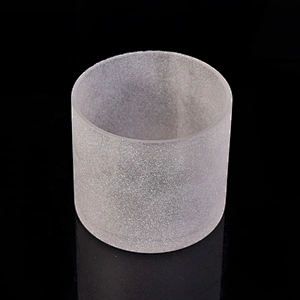 Wholesales matte white candle glass jar 10oz