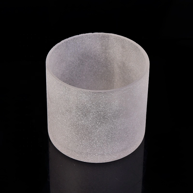 Wholesales matte white candle glass jar 10oz