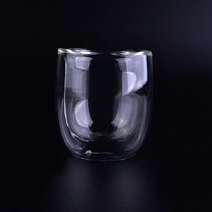 220ml Crystal Double Wall Glass Cup With Customized Logo