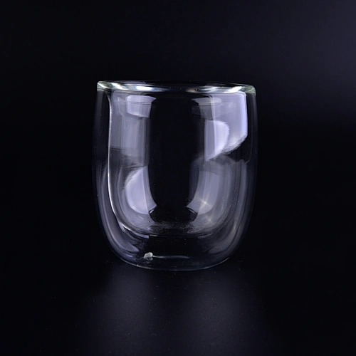 220ml Crystal Double Wall Glass Cup With Customized Logo