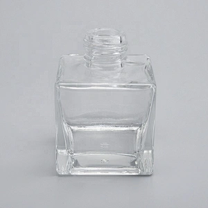 Sunny square empty reed diffuser glass bottles for home decor fragrance container