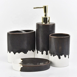 home decor stoneware bath accessories sets