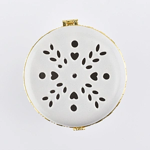 Snowflake pattern ceramic candle holders for home decor scented candle