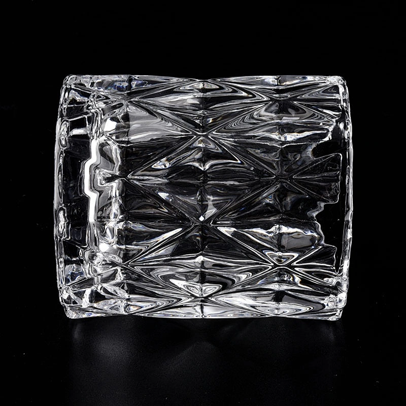 Wholesales luxury geo crystal glass candle holders