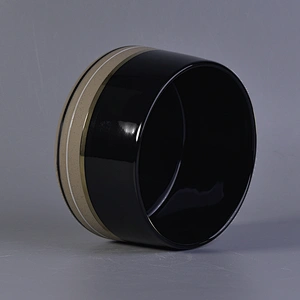 Sunny new design black empty large Ceramic Candle Containers
