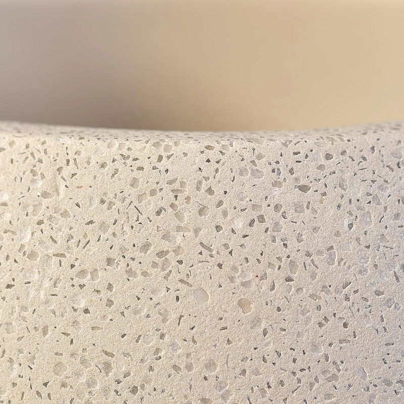 Sunny empty custom white candle concrete holder for home decor