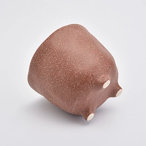 matte glazed color ceramic jar candles for wax candle