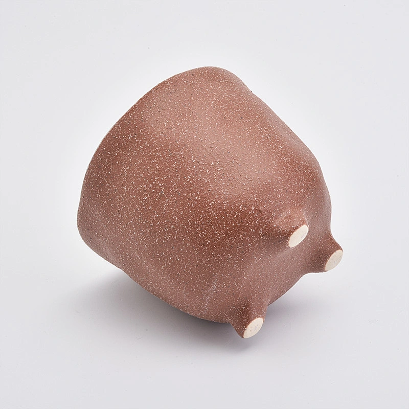 matte glazed color ceramic jar candles for wax candle